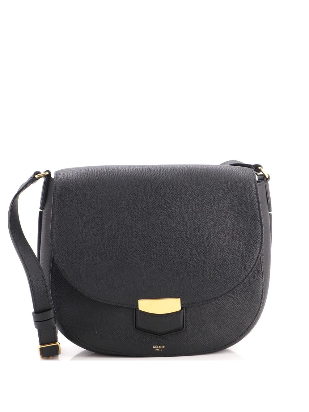 Celine Trotteur Crossbody Bag Grainy #348954C11B